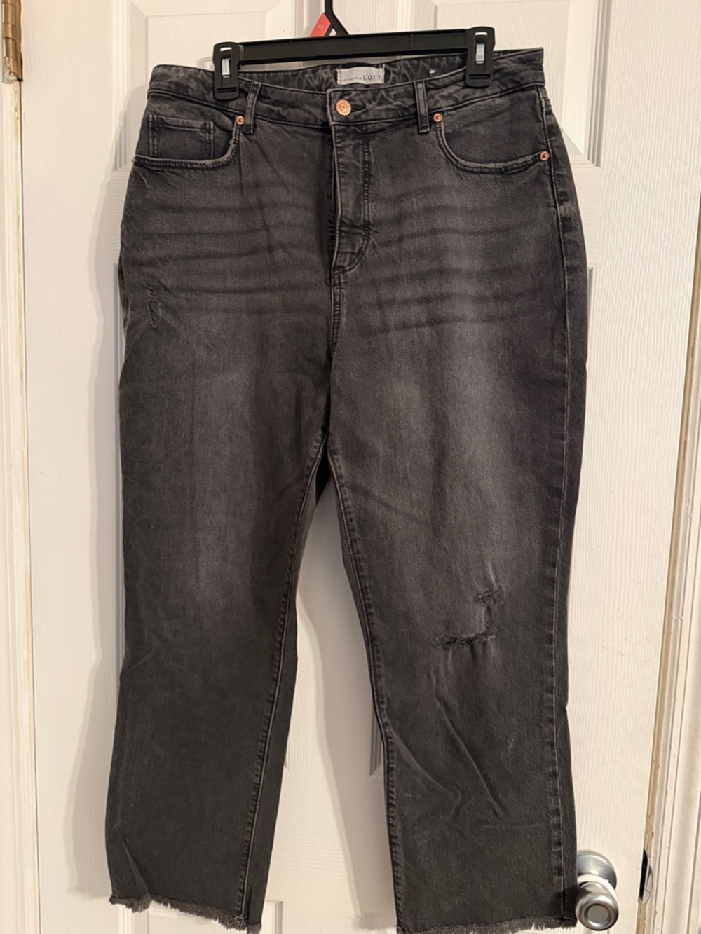 LOFT Black Straight-Leg Women’s Jeans